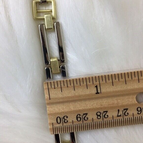 Jewelmint Bracelet Easy Elegance Two Tone Gold Silver Classic Minimalist Luxury - Picture 7 of 8